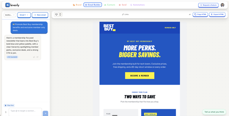 Kleverly.io preview